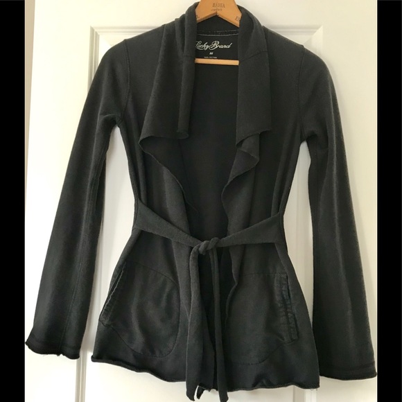 Lucky Brand Jackets & Blazers - Lucky Brand belted casual cardigan jacket